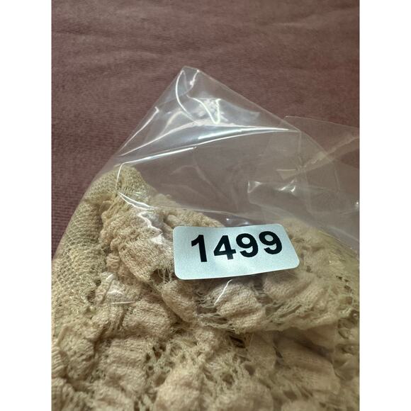 Free People Lace Baby Tee Size Small Cream Beige EUC - Picture 7 of 7